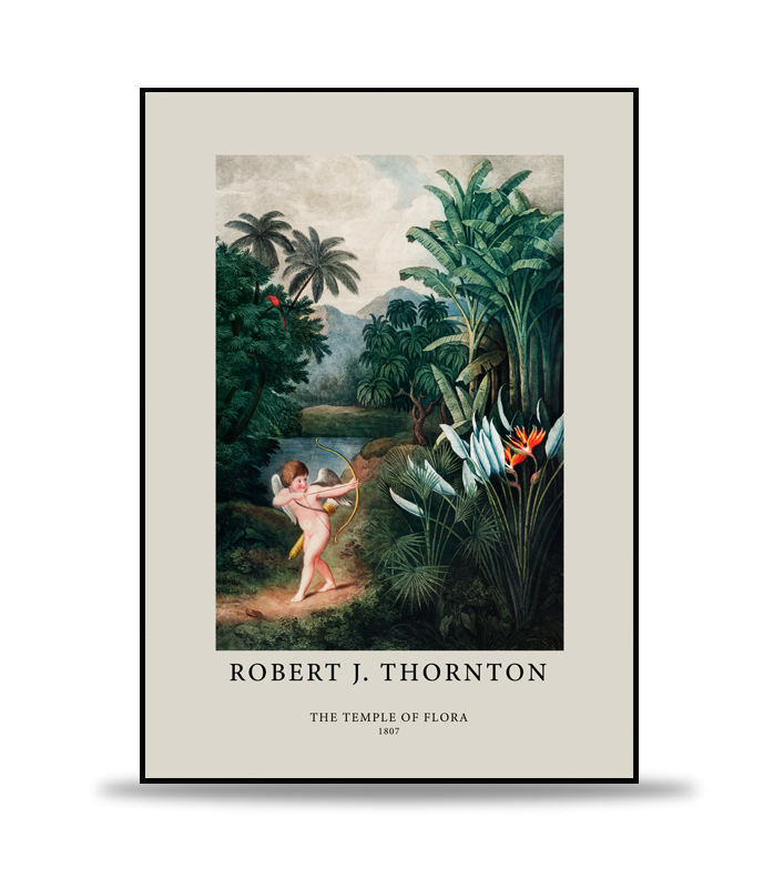 Robert J. Thornton - The Temple of Flora Poster