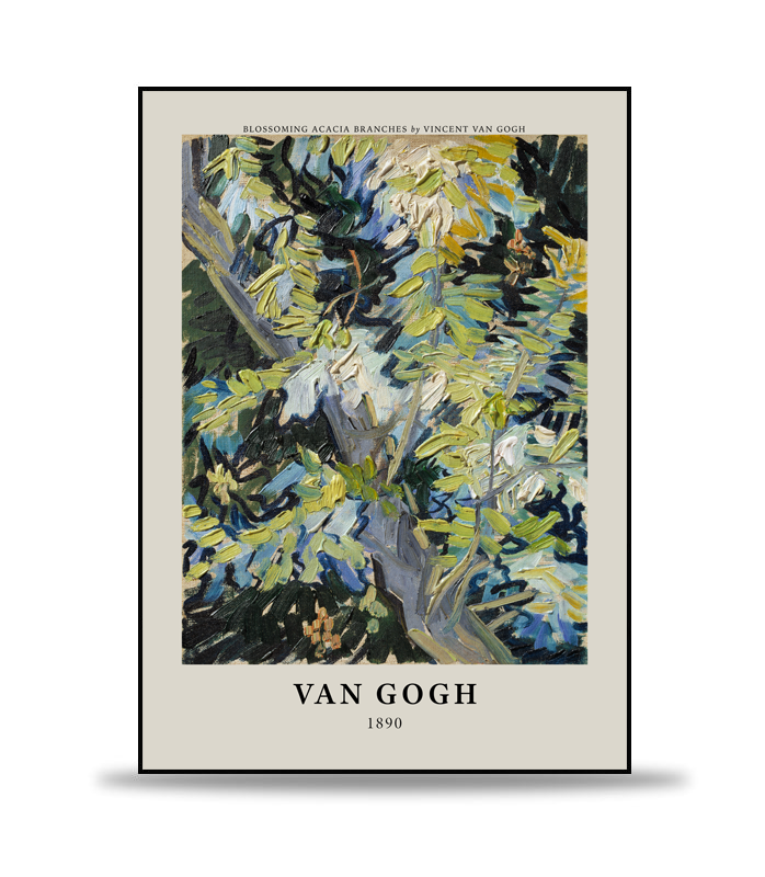 Van Gogh - Blossoming Acacia Branches Poster