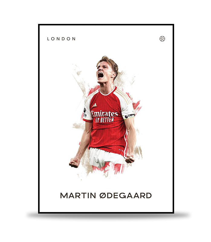 Martin Ødegaard no.2 Fotboll Poster