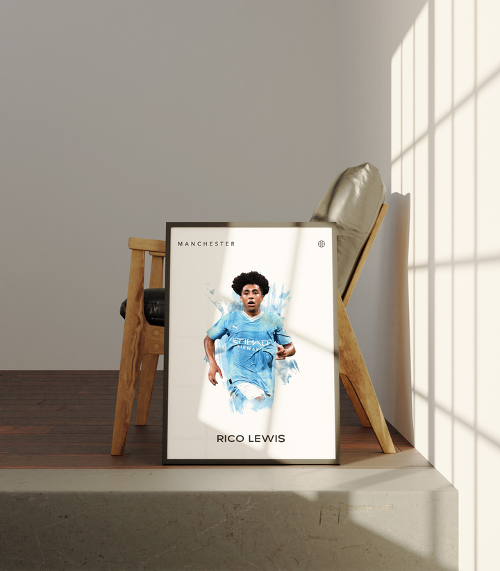 Rico Lewis Fotboll Poster