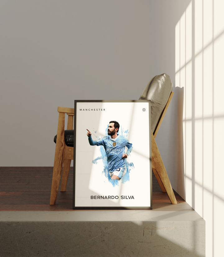 Bernardo Silva Fotboll Poster