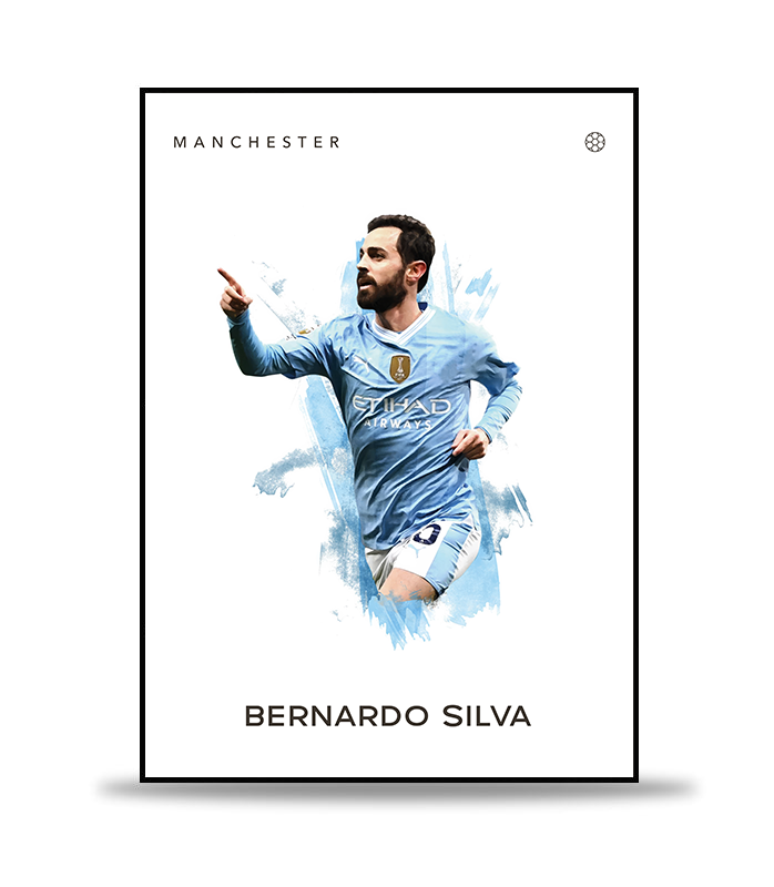 Bernardo Silva Fotboll Poster