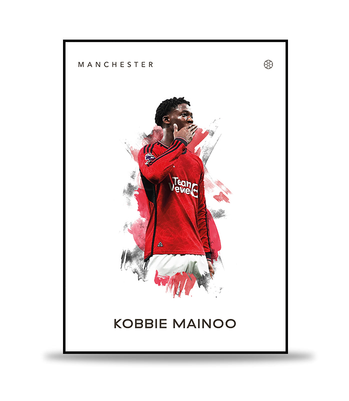 Kobbie Mainoo Fotboll Poster