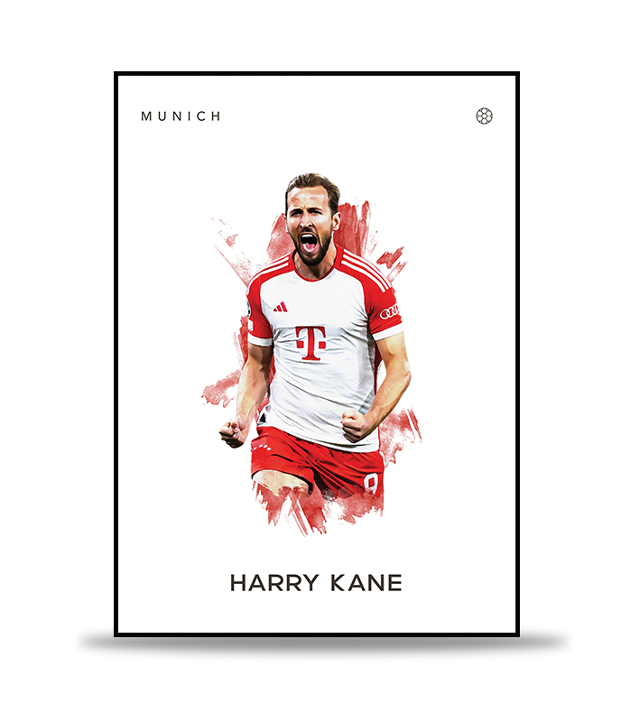 Harry Kane no.2 Fotboll Poster