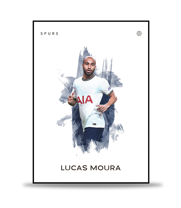 Lucas Moura Fotboll Poster