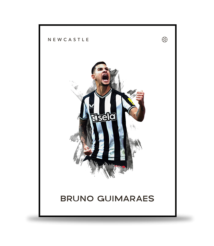 Bruno Guimaraes Fotboll Poster