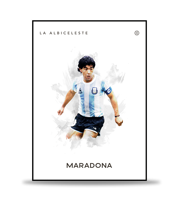 Diego Maradona Fotboll Poster