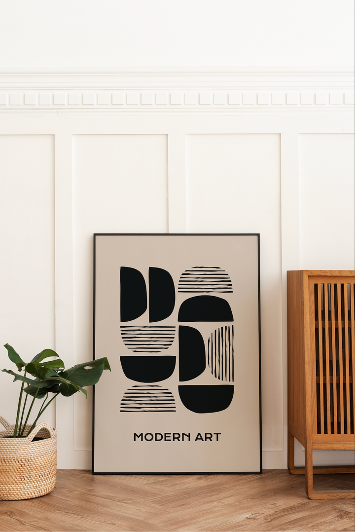 Modern halves Poster