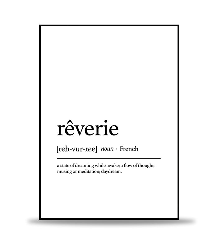 Rêverie Text Poster