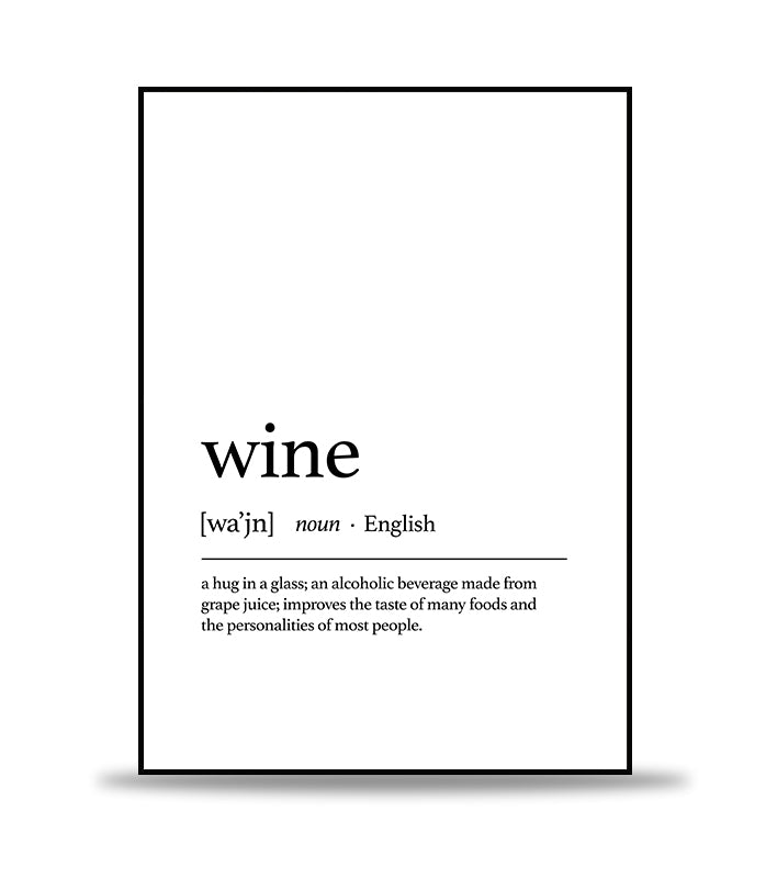 Wine Text Poster