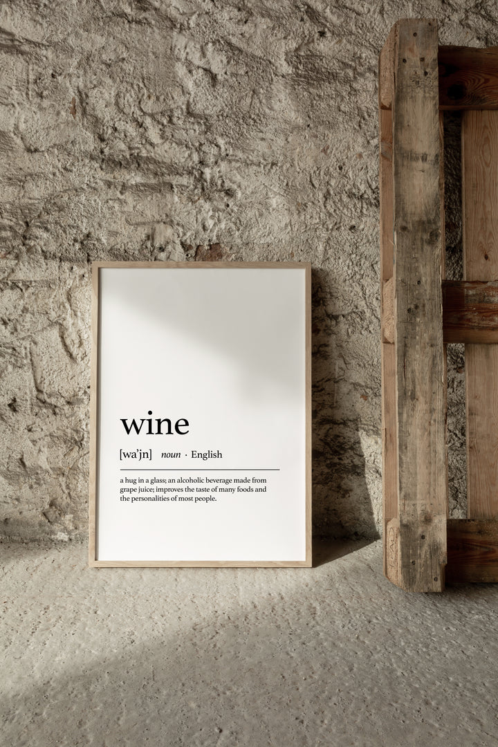 Wine Text Poster