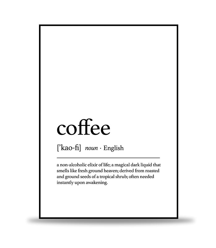 Coffee Text Poster