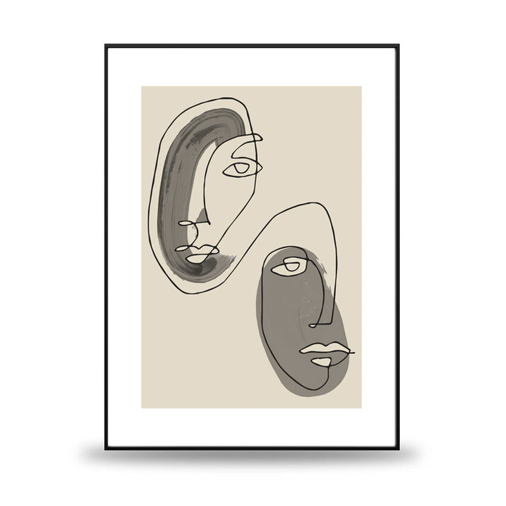 Two Face Abstract POSTER