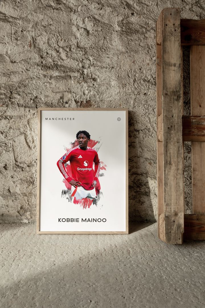 Kobbie Mainoo no.2 Fotboll Poster