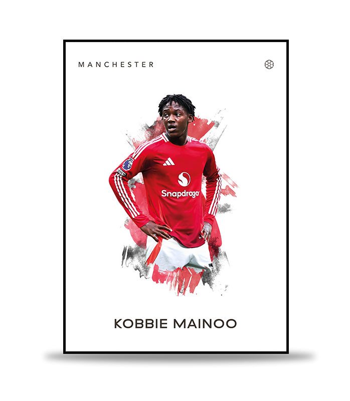 Kobbie Mainoo no.2 Fotboll Poster