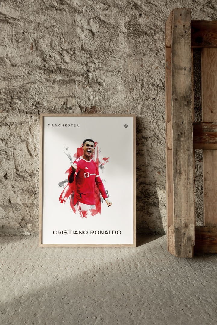 Cristiano Ronaldo no.5 Fotboll Poster