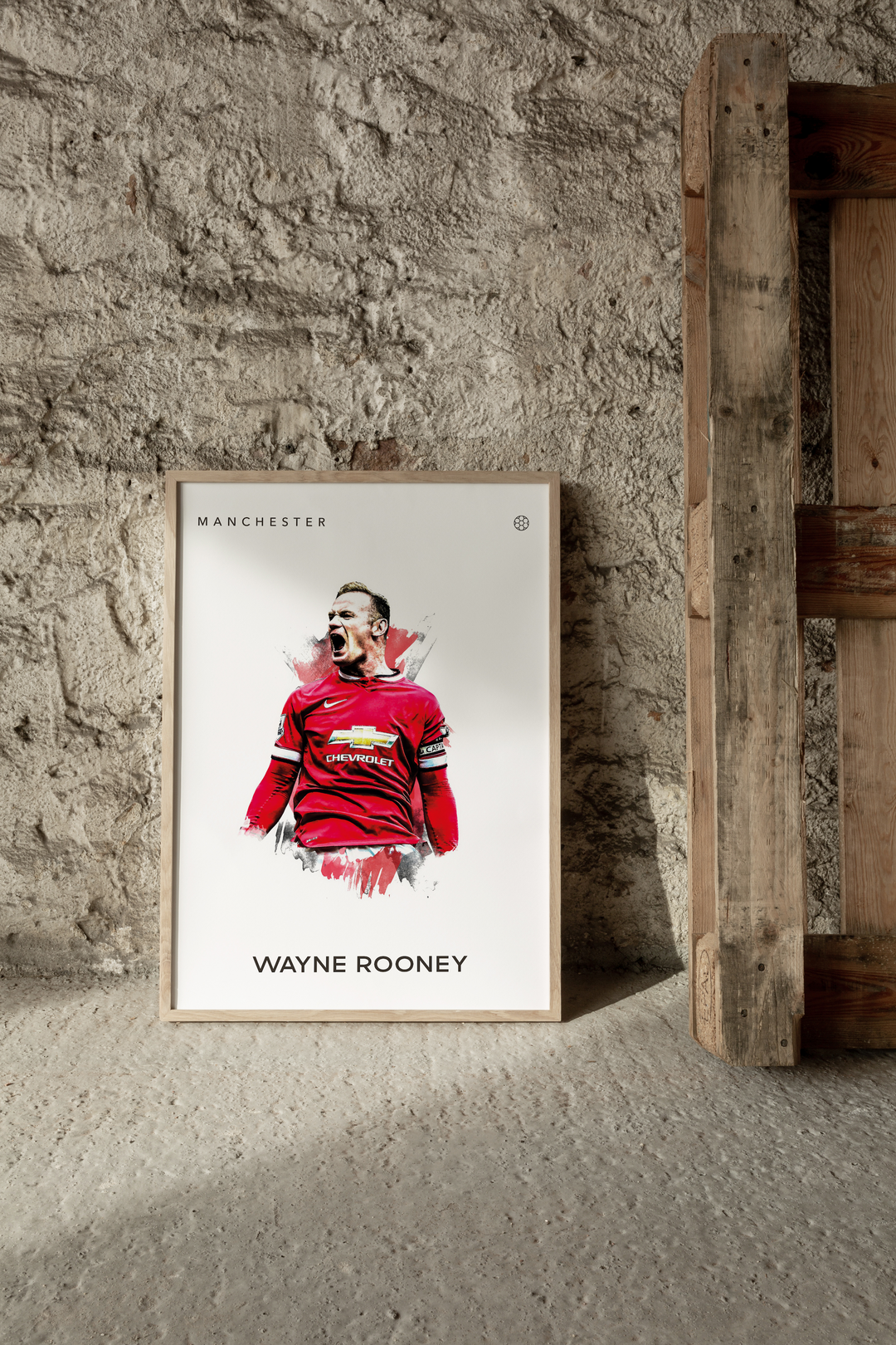 Wayne Rooney Fotboll Poster