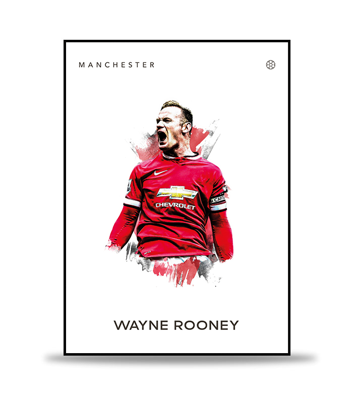 Wayne Rooney Fotboll Poster