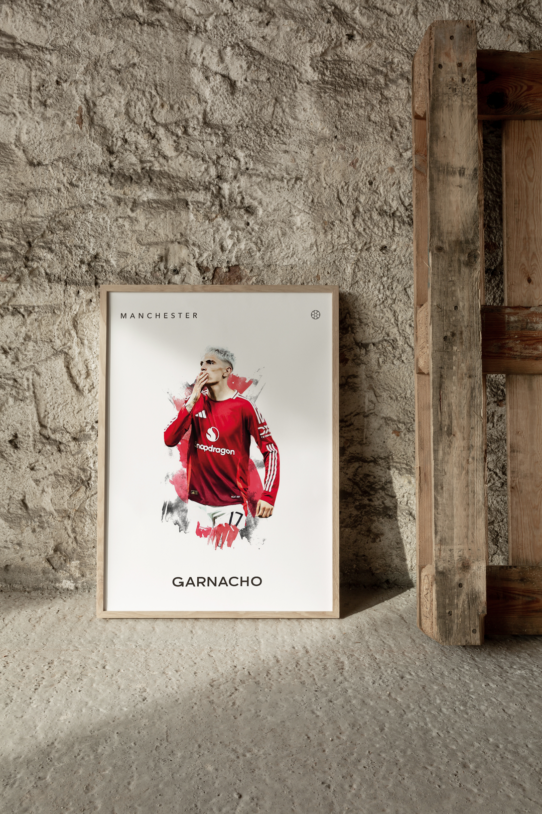 Alejandro Garnacho no.2 Fotboll Poster