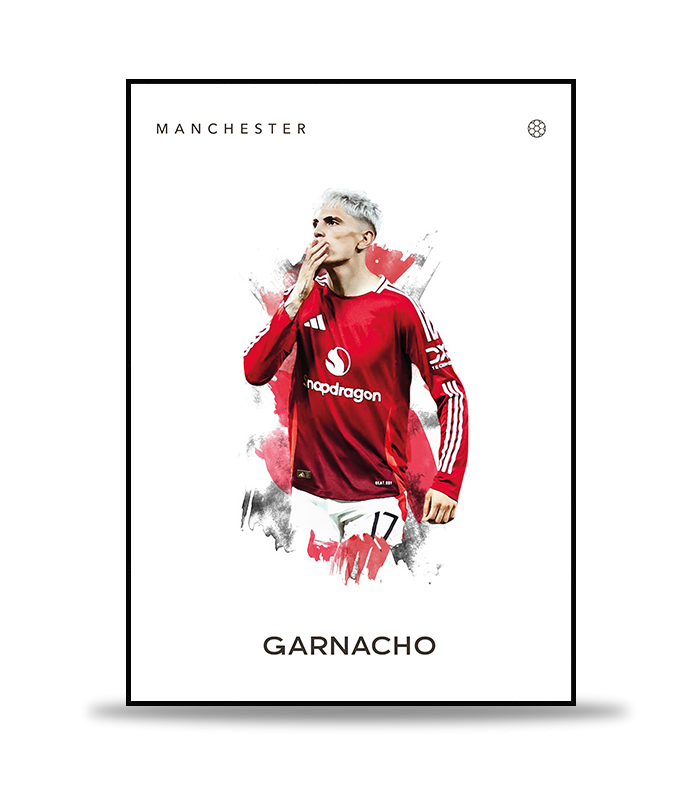 Alejandro Garnacho no.2 Fotboll Poster