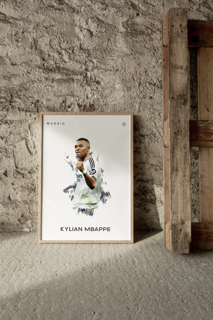 Kylian Mbappe no.5 Fotboll Poster