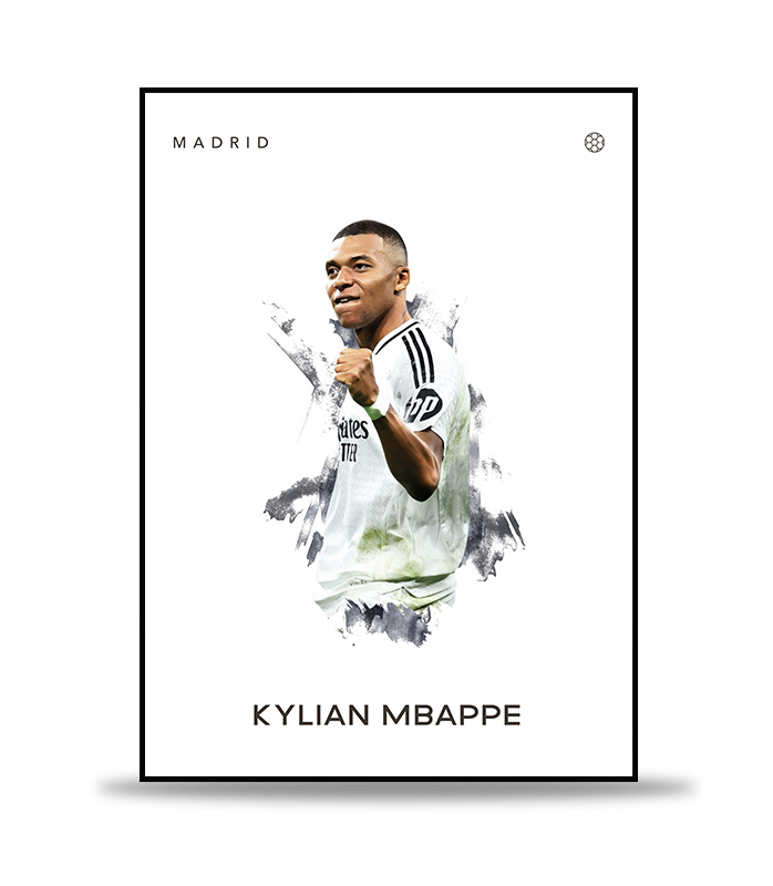 Kylian Mbappe no.5 Fotboll Poster