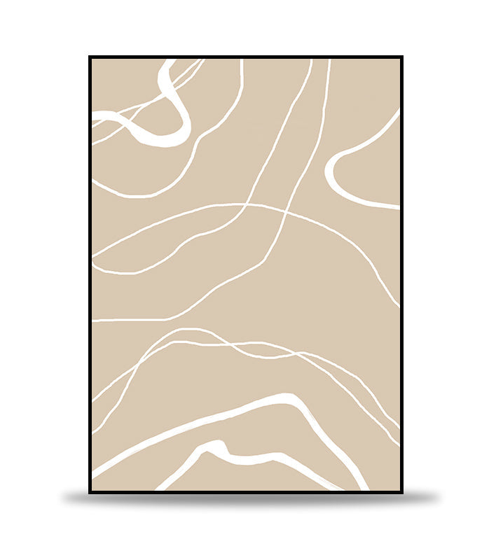 ABSTRACT BEIGE NO.1 POSTER