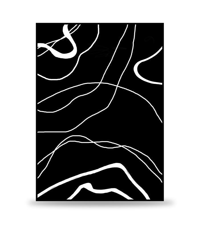 ABSTRACT BLACK NO. 2 POSTER